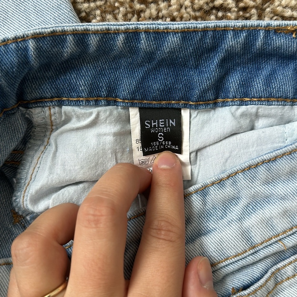 SheIn High Rise Straight Leg Jeans - Picture 4 of 4